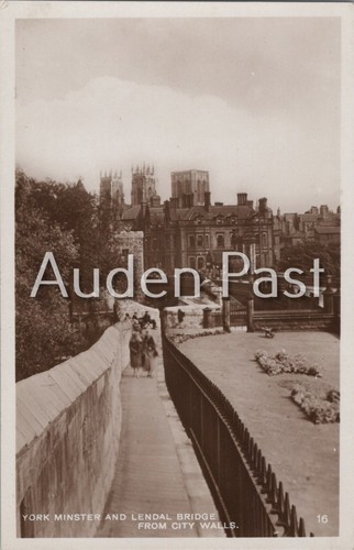 Vintage rppc postcard york - rppc,