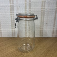 Le Parfait Super Jar  French Glass Canning Jar Flip Lock Lid Preserve 1.5l