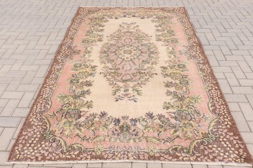 Turkish vintage rug 5x8 ft - turkish,