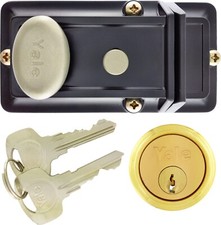 Black Night Latch Door Lock