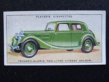TRIUMPH GLORIA 2 LITRE VITESSE SALOON Motor Cars 'A' Series by John Player 1936