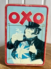 Vintage Empty Oxo Cube Tin JOHN BULL Brooke Bond Retro Kitsch Food Advertising