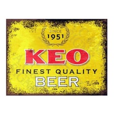 Metal Tin Sign Plaque KEO Beer