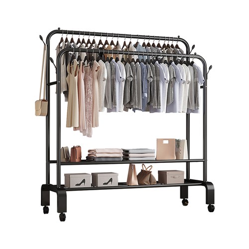 150cm metal clothes rack with - 150cm,