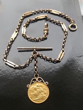 Antique 9ct Gold Double Albert