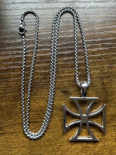 Iron cross necklace - necklace, grunge