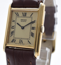 Rare! Vintage [Exc+5] SEIKO Socie 1400-6820 Gold 20mm Quartz Women's Watch Japan