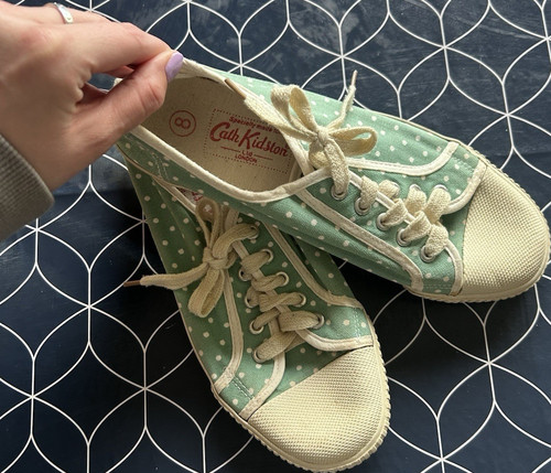 Cath kidston green white polka - kidston,