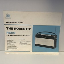 Roberts r600 transistor radio - roberts,