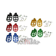 CNC Footpegs Foot Rest Pad For Pit Dirt Bike ATV Buggy Go Kart Quad Motorcycle