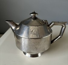 Antique Poulsens Club Dachet Elkington Silver Plate Tea Pot 1930’s No 752024