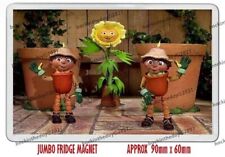BILL AND BEN THE FLOWERPOT MEN  NEW JUMBO FRIDGE / LOCKER MAGNET OR KEYRING 