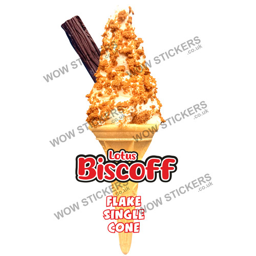 Biscoff flake single - biscoff, ice