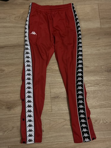Kappa track pants red side - red,