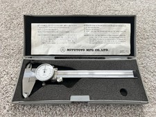 Genuine Mitutoyo 150mm Dial Vernier Caliper 505-626-50 .001”Shock Proof