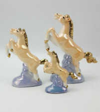 Set of 3 Porcelain Horse