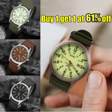 Men's Watches Military Leather