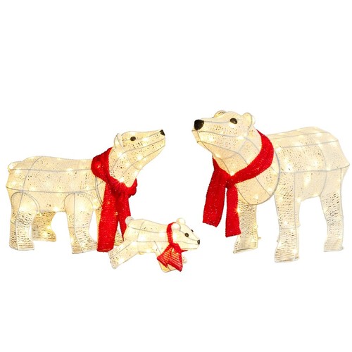 Set pre lit polar bear - set, of