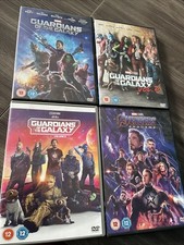 Guardians of the Galaxy Volumes 1, 2, 3 And Avengers Endgame DVDS