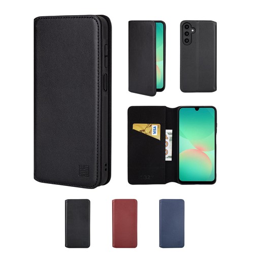 Real leather book wallet - real, flip