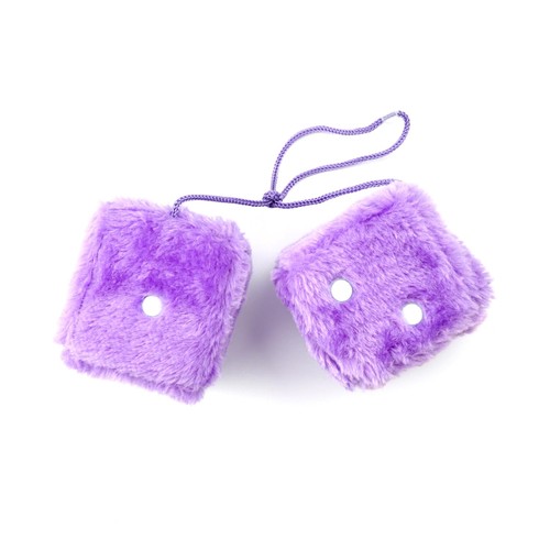 Luckious fluffy dice for car - fluffy,