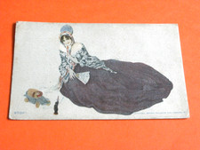 ORIGINAL  RAPHAEL KIRCHNER ART NOUVEAU GLAMOUR POSTCARD - STOP!