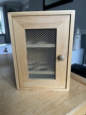 Wooden egg storage cabinet holds 12 eggs - vintage-style egg holder for kitchen