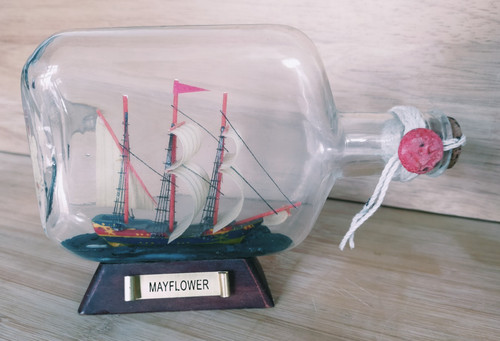 Vintage hms mayflower ship - vintage,