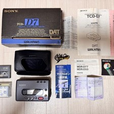 Sony TCD-D7 Portable DAT Walkman Complete Set Tested Works Box Manuals Tapes