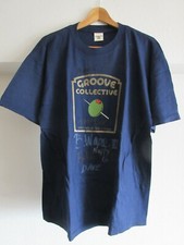 Groove Collective Signed T-Shirt L Size Dark Blue Colour Giant Step Acid Jazz 