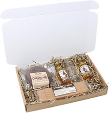 (Capt Morgan Spice-Personalised Shot Glass + Alcohol & Treats Letterbox GiftSet 
