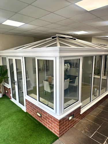 White conservatory sunroom - white, conservatory/sunroom