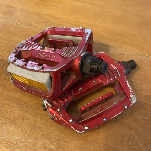Shimano mx15 pedals - pedals, red