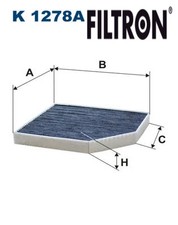 FILTER INTERIOR AIR FITS: AUDI A5 / S5 RS5 QUATTRO/2.0 TDI/3.0 TDI/3.0 TDI QU