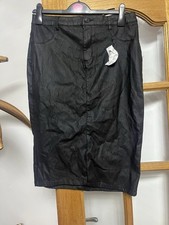 Pencil Skirt Size 16 PVC Denim