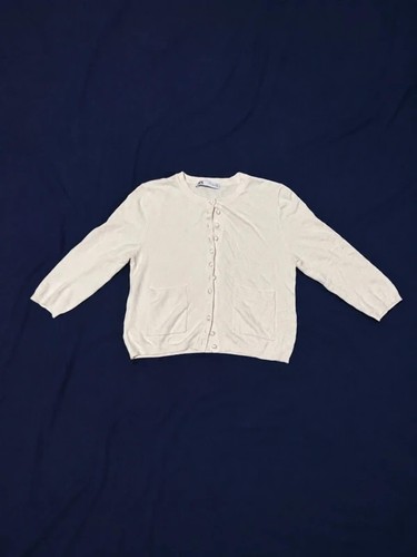 Zara cream knit cardigan - knit, –