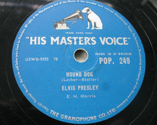 Elvis Presley "HOUND DOG"/"DON'T BE CRUEL" Rock & Roll 78rpm HMV POP. 249
