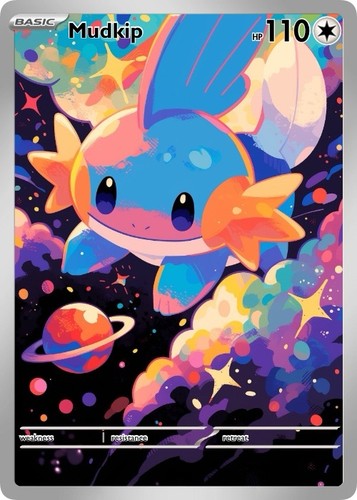Mudkip pokémon card - pokémon, fan