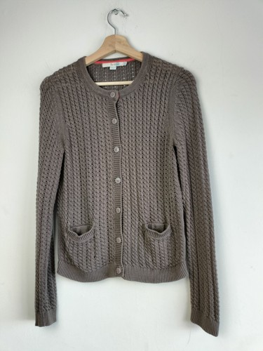 Boden brown crochet button - brown,