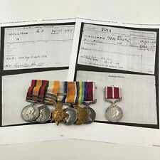 WW1 MSM Meritorious Service Medal Group Royal Artillery Sergeant Hollman 9507
