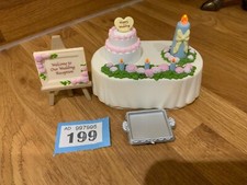 Sylvanian families calico wedding party  working cake table excellent cond ❤️