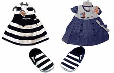 Baby Girl Navy & White