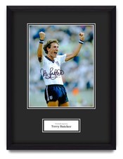 Terry Butcher Hand Signed 16x12 Framed Photo Display Autograph England w/COA
