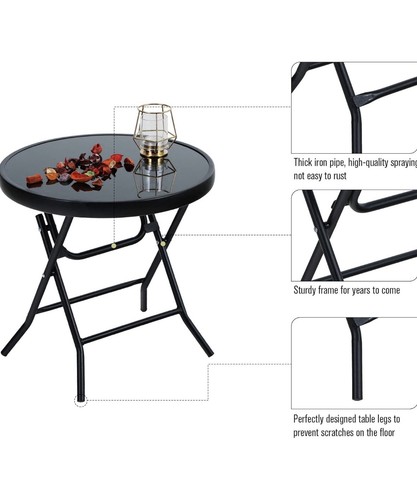Villa folding side table - villa,