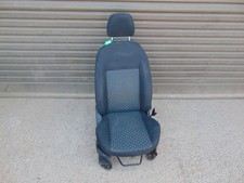 Ford Fiesta Drivers seat Mk5 5 door right front 02-05 black grey cloth headrest