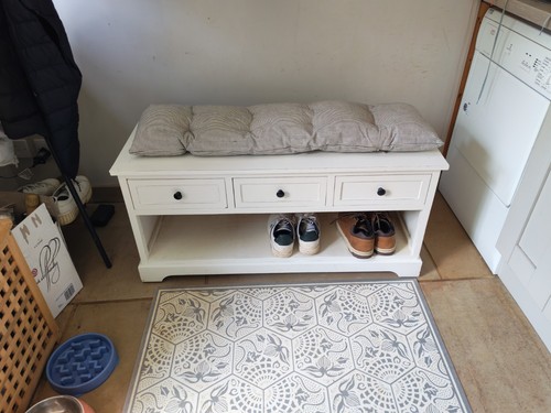 Hall bench seat with - , shoe