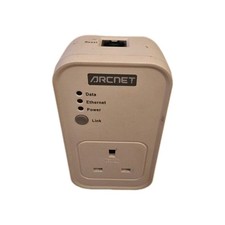 ARCNET Powerline Ethernet Adapter Pass-Through Socket/ HomePlug Network Extender