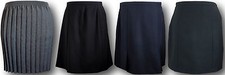School Uniform Skirts Various Adult Sizes & Styles. In Grey Navy Green & Black