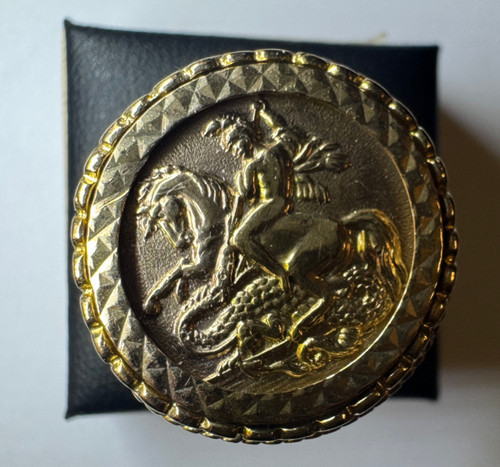 9ct imitation sovereign ring - sovereign, |