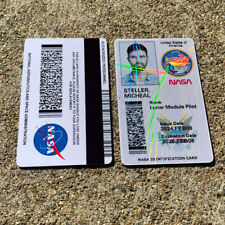 NASA ID Card Pass PERSONALISED Printed Novelty ID - Space Exploration  - Sci-Fi